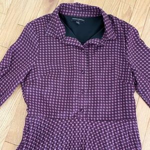 Banana Republic purple long-sleeve dress, size 6